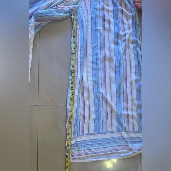 Summer Striped Ocean Drive Summer Wide Leg Pants Quite Harbor Venice Womens L - Picture 6 of 13